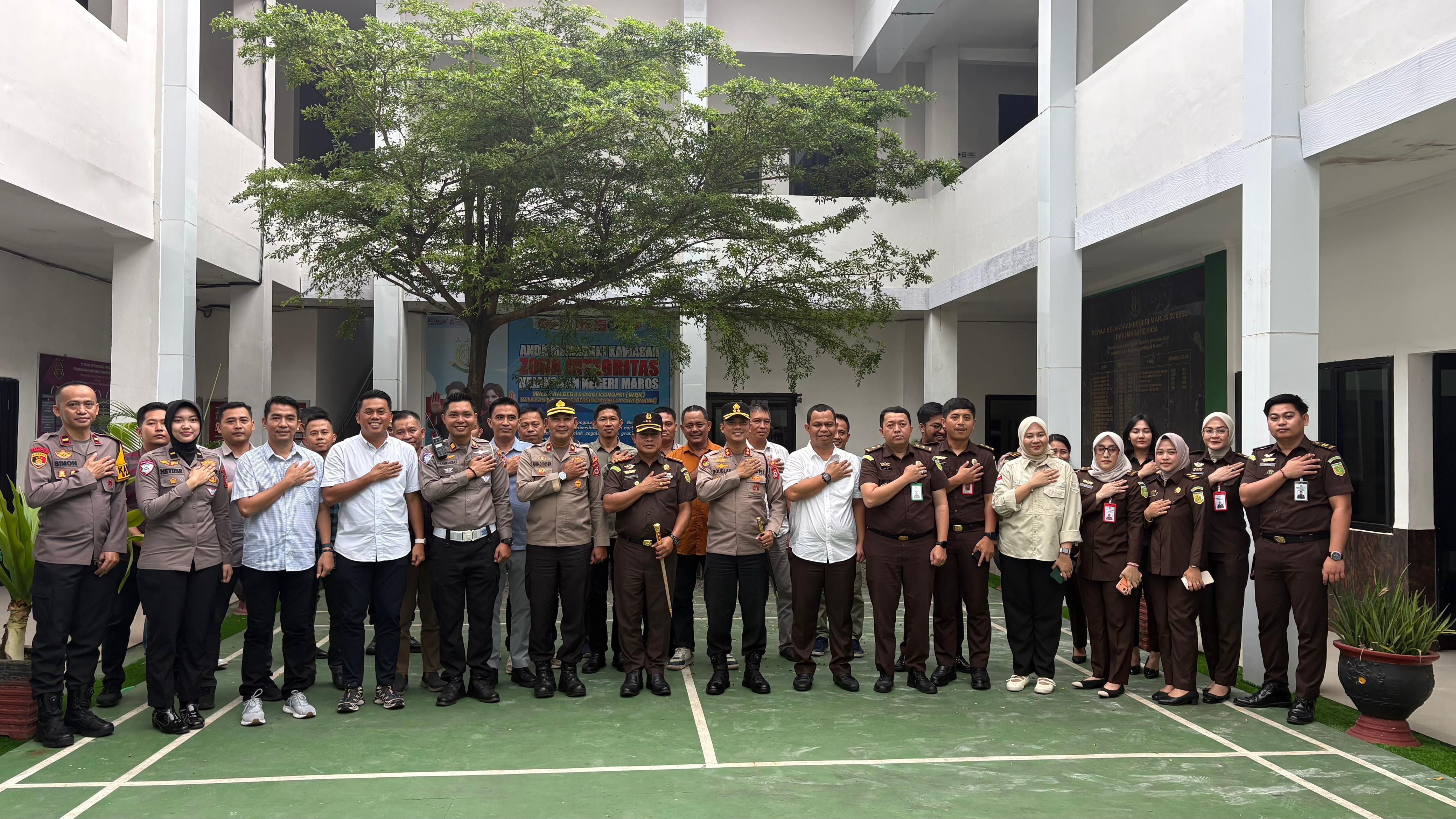 Coffee Morning Polisi dan Jaksa Maros Perkuat Sinergi Penegakan Hukum