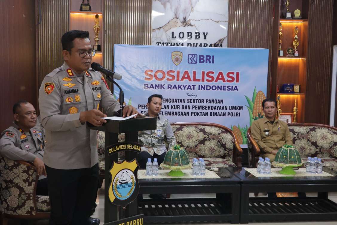 Sinergi Polres dan BRI, Petani Barru Lebih Mudah Dapat Modal