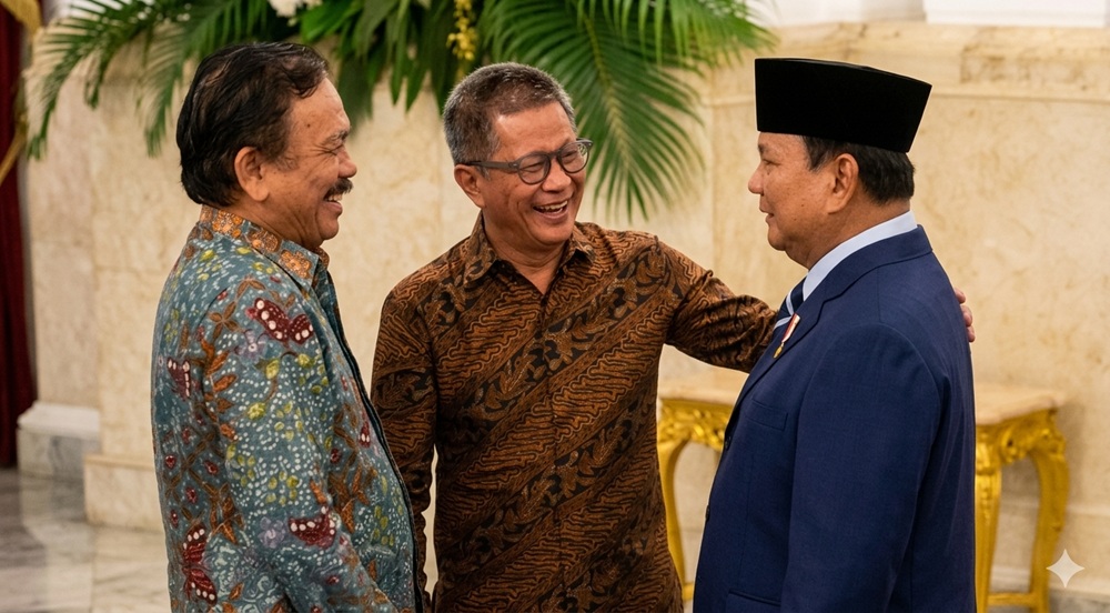 Rocky Gerung dan Syahganda Nainggolan Hadiri Pelantikan Menteri di Istana
