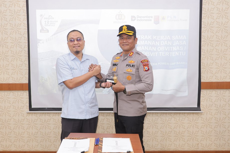 Jaga Obvitnas, Polres Barru dan PLTU Perkuat Kolaborasi