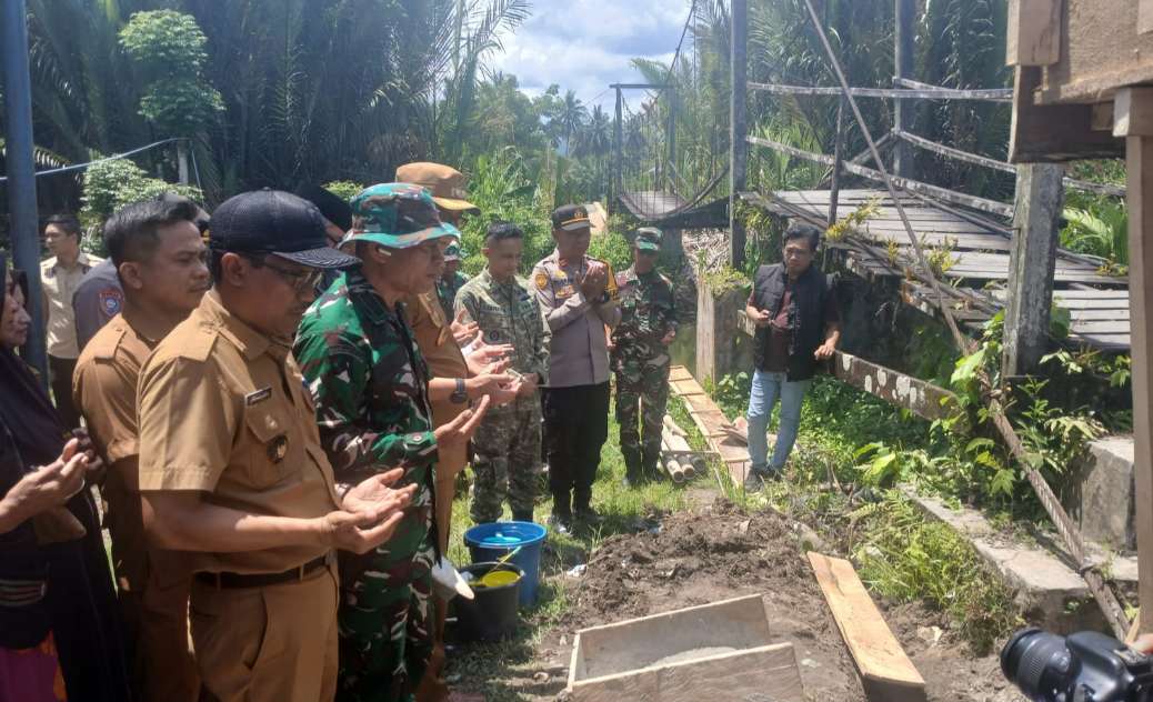 TNI Hadir, Ground Breaking Jembatan Garuda Barru Resmi Dimulai